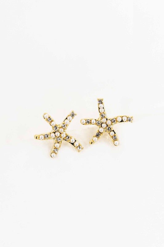 Sterling Silver Starfish Earrings from Earrings collection you can buy now from Fashion And Icon online shop