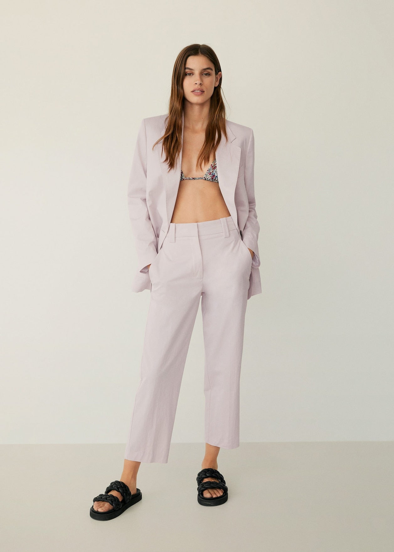 Straight suit pants from Pants collection you can buy now from Fashion And Icon online shop