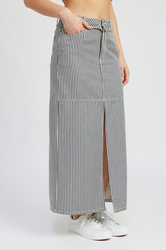 Striped Maxi Skirt from Maxi Skirts collection you can buy now from Fashion And Icon online shop