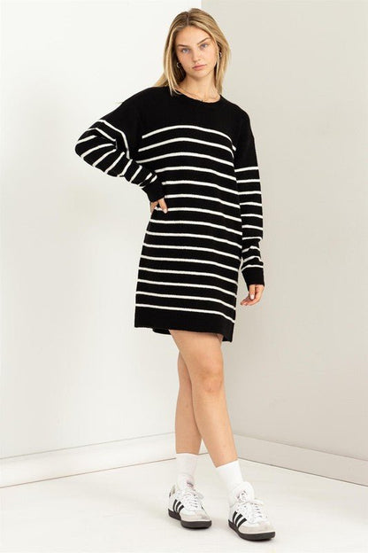 Striped Sweater Dress from Mini Dresses collection you can buy now from Fashion And Icon online shop