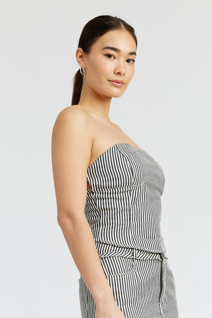 Striped Tube Top from Blouses collection you can buy now from Fashion And Icon online shop