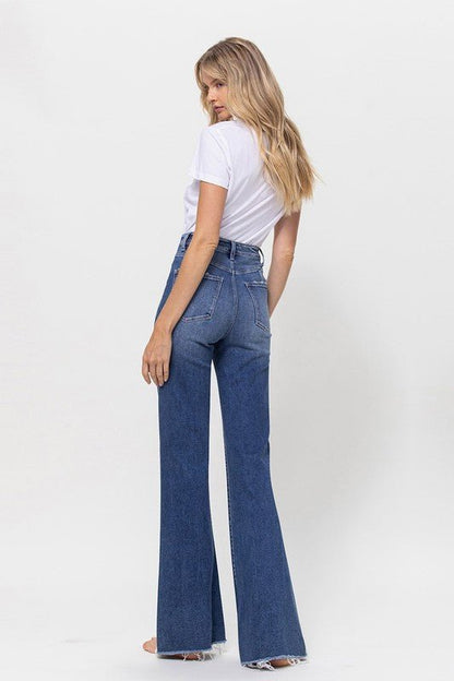 Super High Waisted Flare Jeans from Jeans collection you can buy now from Fashion And Icon online shop