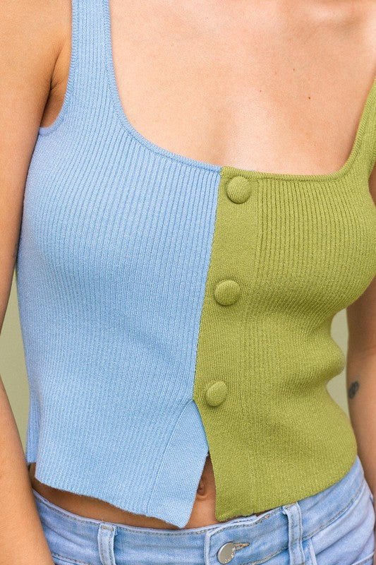 Sweater Knit Tank Top from Knit Tops collection you can buy now from Fashion And Icon online shop