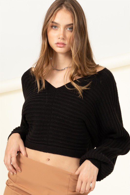 Tie-Back Cropped Sweater from Sweaters collection you can buy now from Fashion And Icon online shop