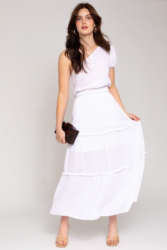 Tiered Maxi Skirt from Maxi Skirts collection you can buy now from Fashion And Icon online shop