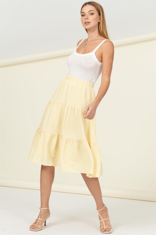 Tiered Midi Skirt from Midi Skirts collection you can buy now from Fashion And Icon online shop