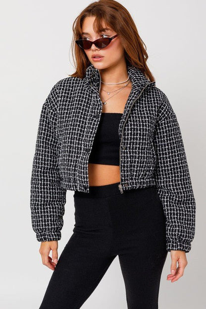 Tweed Cropped Jacket from Jackets collection you can buy now from Fashion And Icon online shop