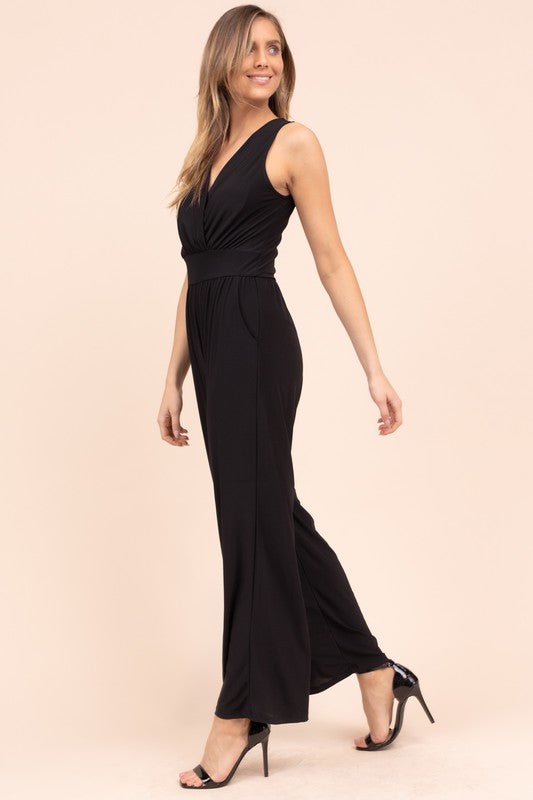 V Neck Sleeveless Jumpsuit from Jumpsuits collection you can buy now from Fashion And Icon online shop