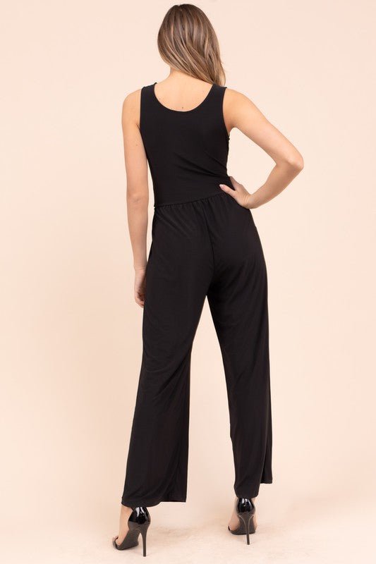 V Neck Sleeveless Jumpsuit from Jumpsuits collection you can buy now from Fashion And Icon online shop