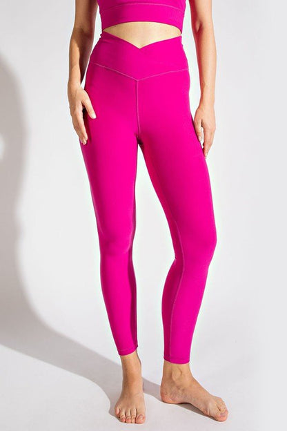 V Waist Full Length Leggings from Leggings collection you can buy now from Fashion And Icon online shop