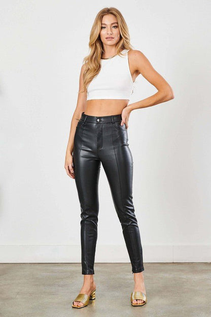Vegan Leather Skinny Jeans from Pants collection you can buy now from Fashion And Icon online shop