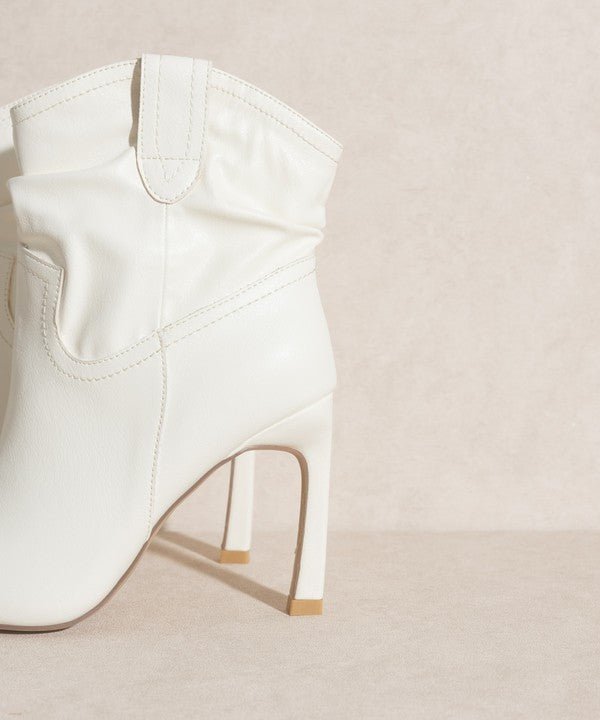 White Cowgirl Booties from Booties collection you can buy now from Fashion And Icon online shop