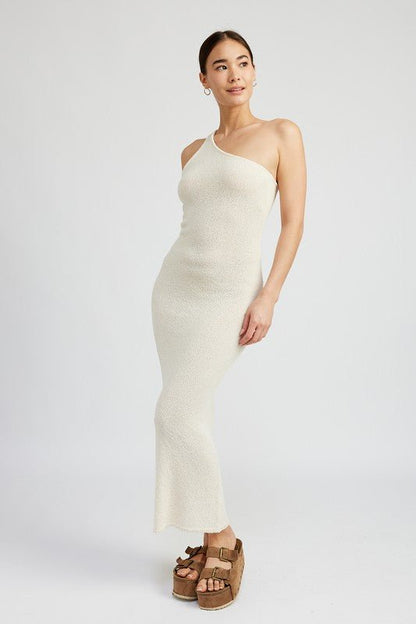 White One Shoulder Maxi Dress from Maxi Dresses collection you can buy now from Fashion And Icon online shop