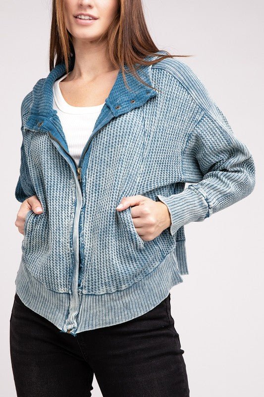 Zip Up Hooded Jacket from Jackets collection you can buy now from Fashion And Icon online shop