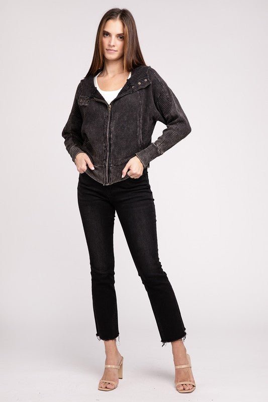 Zip Up Hooded Jacket from Jackets collection you can buy now from Fashion And Icon online shop
